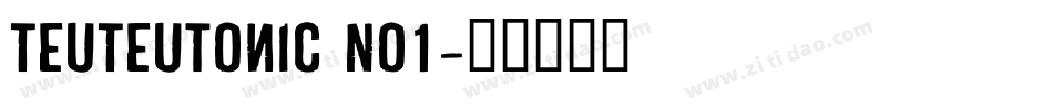 TeuTeutonic No1字体转换